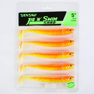 Senshu Jig 'n' Swim Shad, 12cm - UV Fruitgame - 10g - 5 Stück