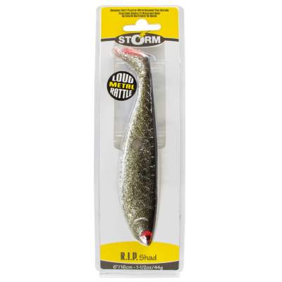 Storm R.I.P. Shad Gummifisch 15cm Green Roach, 15cm - Green Roach