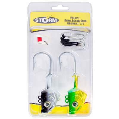 Storm Wildeye Giant Jig Shad Profi Jighead RigKit 5-teilig 275g,