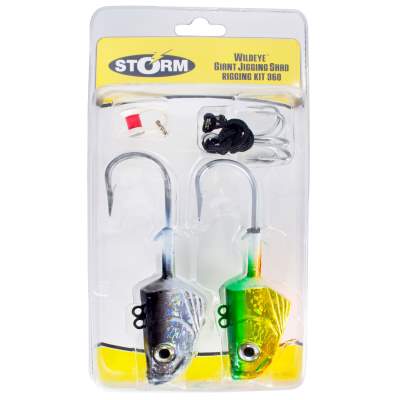 Storm Wildeye Giant Jig Shad Profi Jighead RigKit 5-teilig 360g,