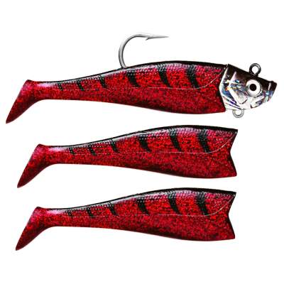 Storm Wildeye Giant Jigging Shad Gummifisch 18cm 264g REF Red Frost 18cm - Red Frost - 264g - 2+1Stück