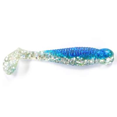 Angel Domäne KX Minnow Shad, 5,5cm, blau-silber-glitter, - 5,5cm - blau-silber-glitter - 1Stück