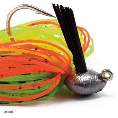 Senshu Tommahawg Pro Rubber Jig, 1/4oz UHT, - Custom Colour Ultra Hot Tiger - 7g - Gr.1/0 - 1Stück