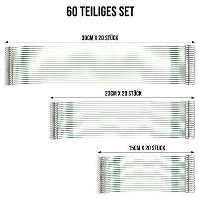 Roy Fishers Stahlvorfach Vorteilspack 15/23/30cm - 60Stück