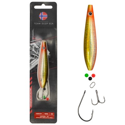 Team Deep Sea CoastStar Inline S1 - Meerforellenblinker Gold Flash - 7,5cm - 18g - 1 Stück