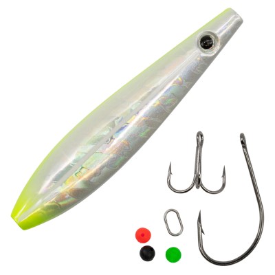 Team Deep Sea CoastStar Inline S1 - Meerforellenblinker UV Ghost Chartreuse - 7,5cm - 18g - 1 Stück