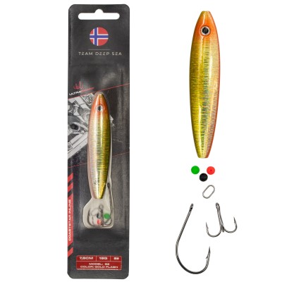 Team Deep Sea CoastStar Inline S2 - Meerforellenblinker 18g - Gold Flash