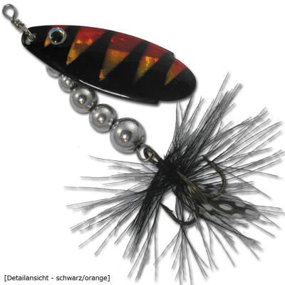 Roy Fishers Spinner Sinus 1 Sch/O 1, - schwarz/orange - 3g - Gr.1 - 1Stück