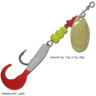 Roy Fishers Spinner Spinntwist 2 G 5 gold - 17g - Gr.5 - 1Stück