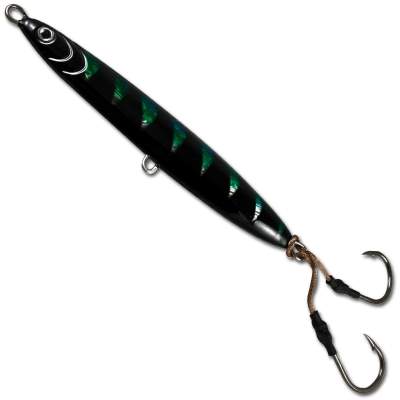 Team Deep Sea Speed Jigger, 2 Haken 100 SG schwarz/grün - 100g - 1Stück