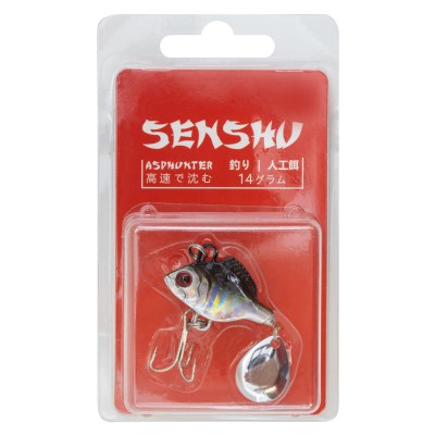 Senshu Rapfenblei V2 mit Spinnerblatt, Holo Weißfisch - 14g - 1Stück