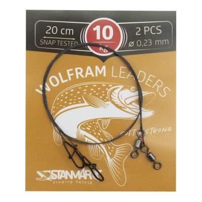 Stanmar Wolfram Leader DL 10kg Länge 20cm		, Tungsten Vorfach - 0,23mm - 2 Stück