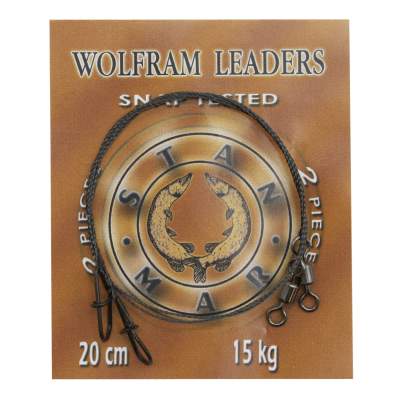 Stanmar Wolfram Leader DL 15kg Länge 20cm		, Tungsten Vorfach - 0,30mm - 2 Stück