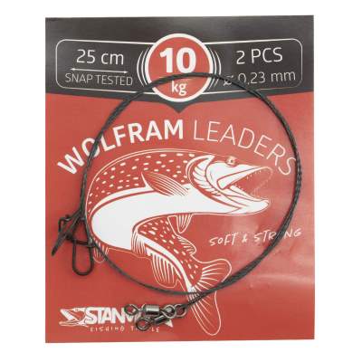 Stanmar Wolfram Leader DL 10kg Länge 25cm		, Tungsten Vorfach - 0,23mm - 2 Stück