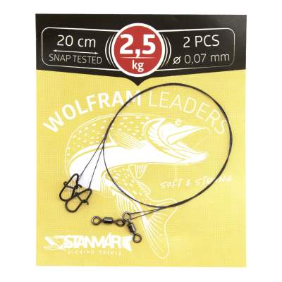 Stanmar Wolfram Leader DL 2,5kg Länge 20cm		, Tungsten Vorfach - 0,07mm - 2 Stück