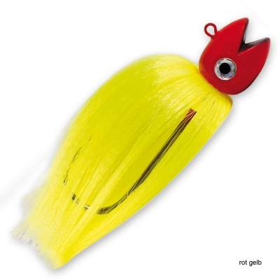 Team Deep Sea Monsta Hairy Birdy Jigs RG, - rot/gelb - 300g - Gr.12/0 - 1Stück