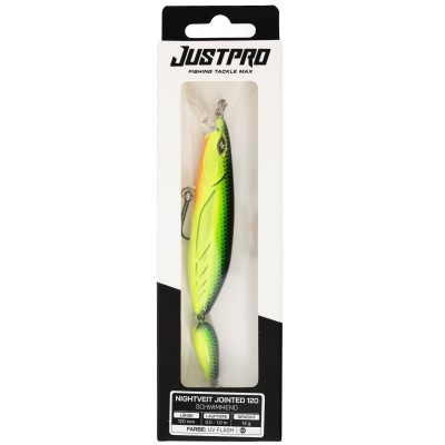 JustPro Nightveit Jointed 120 - Zanderwobbler UV Flash - 12cm - 1 Stück