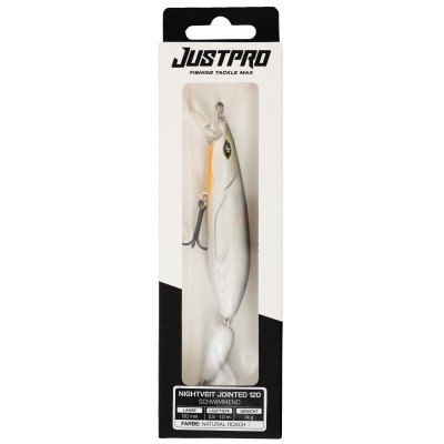 JustPro Nightveit Jointed 120 - Zanderwobbler Orange Killer - 12cm - 1 Stück