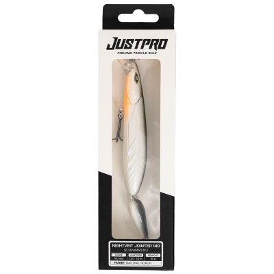 JustPro Nightveit Jointed 140 - Zanderwobbler Natural Roach - 14cm - 1 Stück