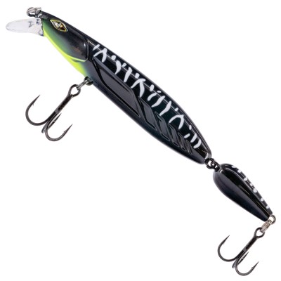 JustPro Nightveit Jointed 140 - Zanderwobbler Black Striper - 14cm - 1 Stück