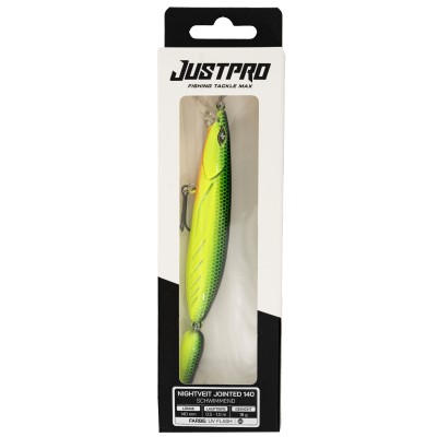 JustPro Nightveit Jointed 140 - Zanderwobbler UV Flash - 14cm - 1 Stück