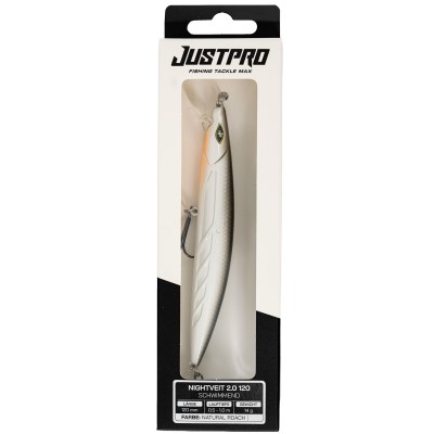 JustPro Nightveit 2.0 120 - Zanderwobbler Natural Roach - 12cm - 14g - 1 Stück