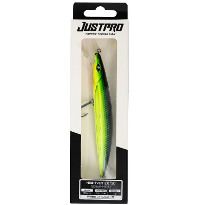 JustPro Nightveit 2.0 120 - Zanderwobbler UV Flash - 12cm - 14g - 1 Stück