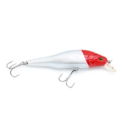 Viper Pro Flat Minnow 8,00cm Red Head Silver 8cm - Red Head Silver - 11g - 1Stück