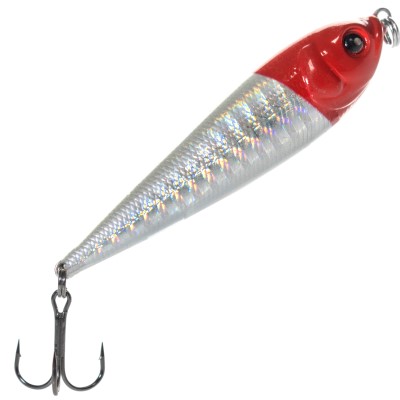 Viper Pro Coastrunner Meerforellen Wobbler 6,50cm - 14g - Silver/Red Head