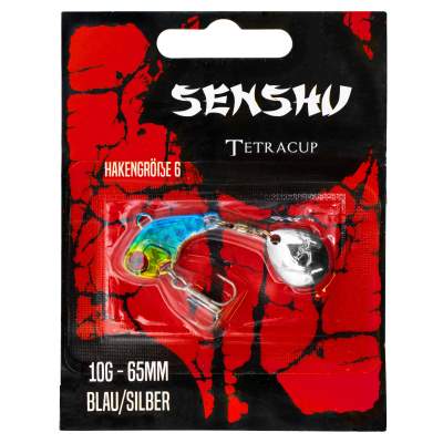 Senshu Tetracup, 10g - blau /silber - 65mm - Hakengröße 6