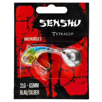 Senshu Tetracup, 21g - blau /silber - 65mm - Hakengröße 6