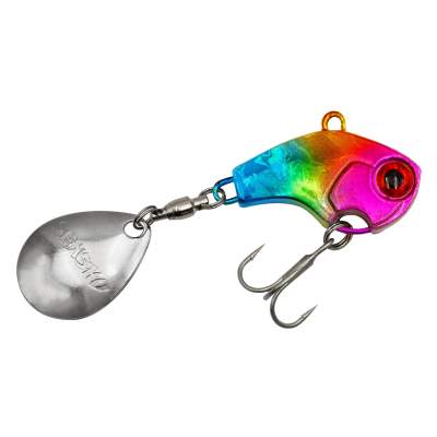 Senshu Tetracup Jig Spinner 21g - pink/gelb/blau - 65mm - Hakengröße 6