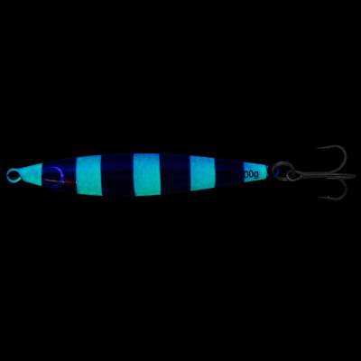 Team Deep Sea Super Glow High Tech Pilker Pilker 100g - Rot Stripes/Glow - 1 Stück
