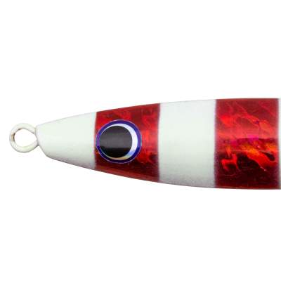 Team Deep Sea Super Glow High Tech Pilker, 150g - Rot Stripes/Glow - 1 Stück