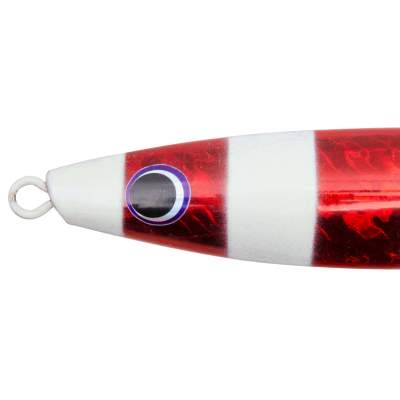 Team Deep Sea Super Glow High Tech Pilker Pilker 200g - Rot Stripes/Glow - 1 Stück