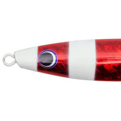 Team Deep Sea Super Glow High Tech Pilker, 200g - Rot Stripes/Glow - 1 Stück