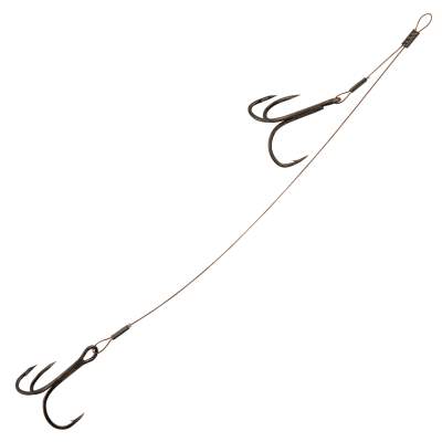 Fox Rage 49 Strand Double Stingers Angsthaken Gr. 6 und 8 10,0 + 5,0cm 10,0+5,0cm - Gr.6 u.8 - TK6kg - 2Stück