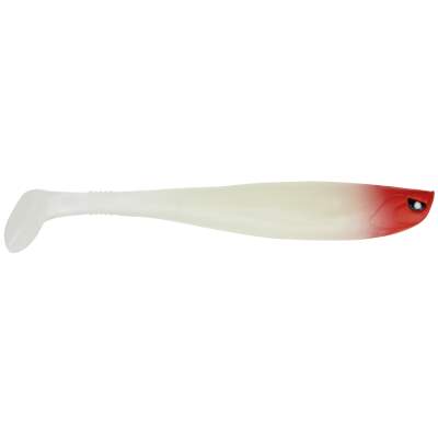 Senshu OG Shad Gummifisch 12,5cm - White Red Head - 10g - 1 Stück