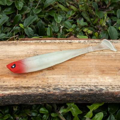 Senshu OG Shad, 12,5cm - White Red Head - 10g - 1 Stück