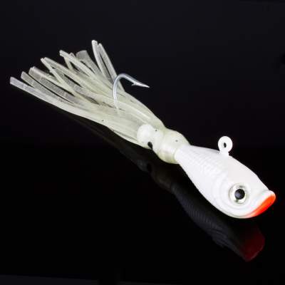 Team Deep Sea Flatter Jig Pilker 28g - Pearl White - 1 Stück