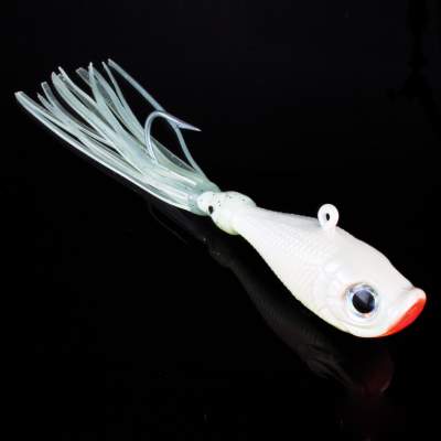 Team Deep Sea Flatter Jig Pilker, 140g - Pearl White - 1 Stück