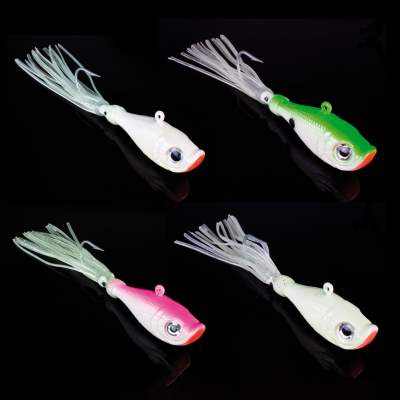 Team Deep Sea Flatter Jig Pilker, 140g - Pearl White - 1 Stück