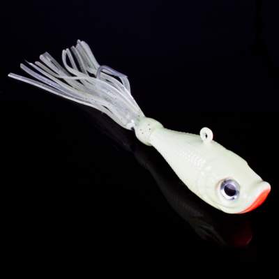 Team Deep Sea Flatter Jig Pilker 140g - Glow - 1 Stück