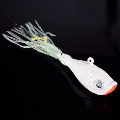 Team Deep Sea Flatter Jig Pilker, 225g - Pearl White - 1 Stück