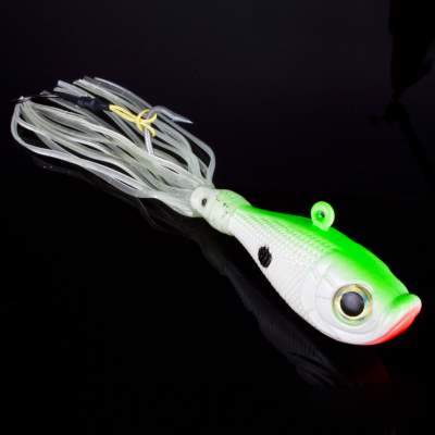 Team Deep Sea Flatter Jig Pilker 225g - Green Yellow - 1 Stück