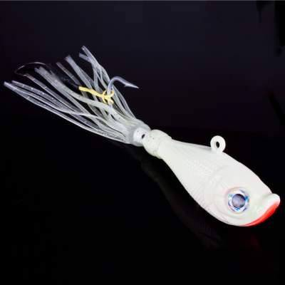 Team Deep Sea Flatter Jig Pilker, 225g - Glow - 1 Stück