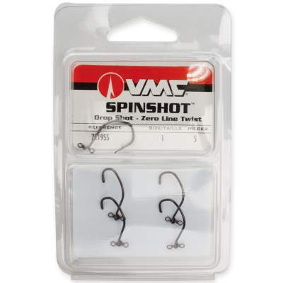 VMC 7119SS Spinshot Drop Shot Hook 1, - black nickel - Gr 1 - 5Stück