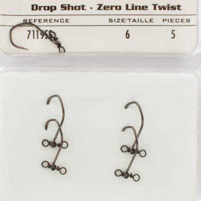 VMC 7119SS Spinshot Drop Shot Hook 6 black nickel - Gr.6 - 5Stück