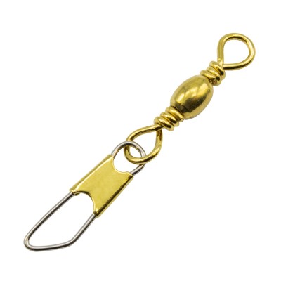 Angel Domäne Tönnchenwirbel mit Karabiner Gr. 6 Gr.6 - TK13kg - 10Stück - messing