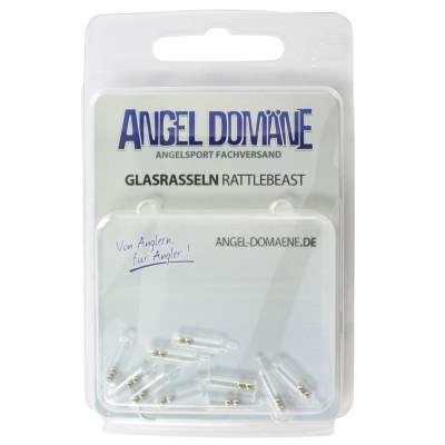 Angel Domäne Glasrasseln Rattlebeast 16x4mm 10 Stück 10Stück